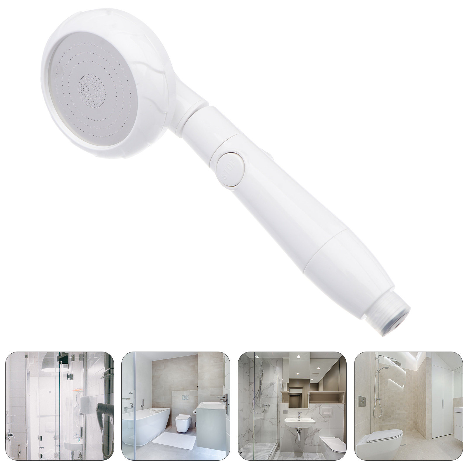 Nozzle Brass - Handheld Shower Head Multi Mode Spray