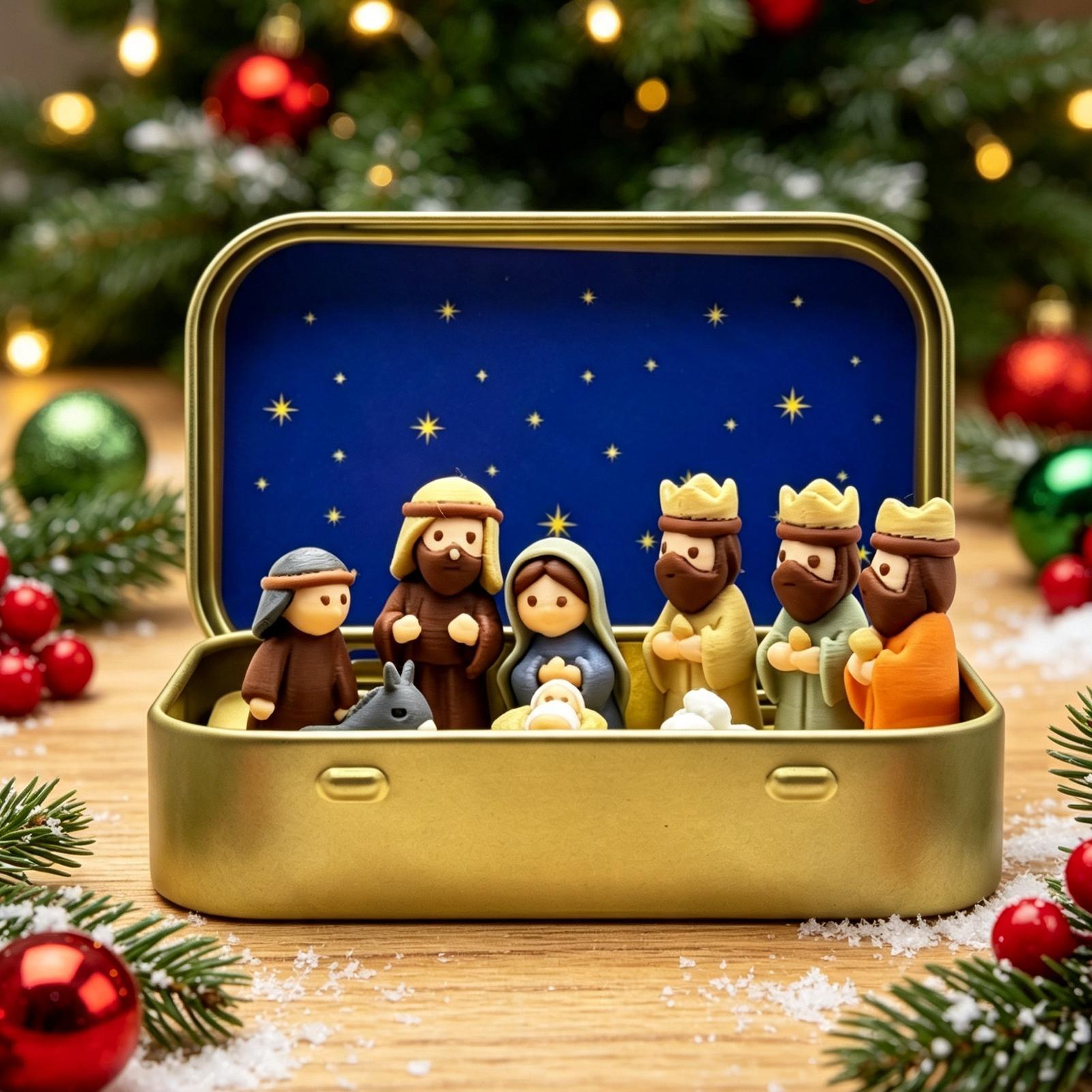 Resin Printer - 3D Printed Holy Night Manger Set