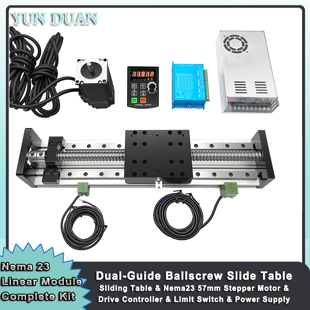 Linear Rail Mgn12H Set - Nema 23 Linear Motor Drive Control