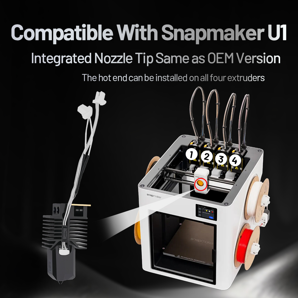 For Snapmaker U1 Ceramic Heati - High Flow Ceramic Hotend 评论和价格