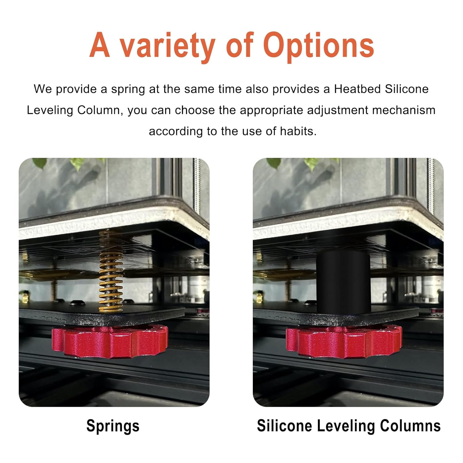 4PCS 3D Printer Hot Bed Leveli - Bowden Tube 评论和价格