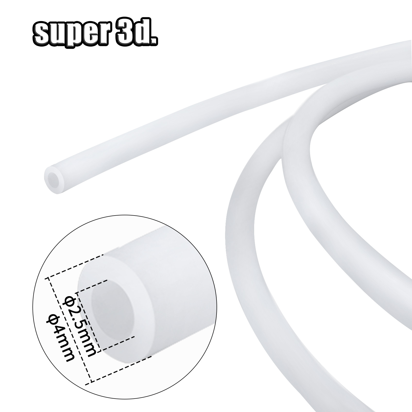 1/2/50M Bambu Lab PTFE Tube ID - Bowden Tube 评论和价格