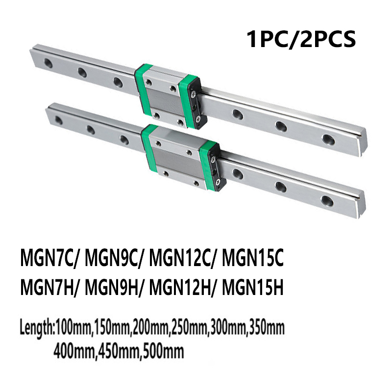 MGN7 MGN9 MGN12 MGN15 1PC Mini - Linear Rail Mgn12H Set 评论和价格