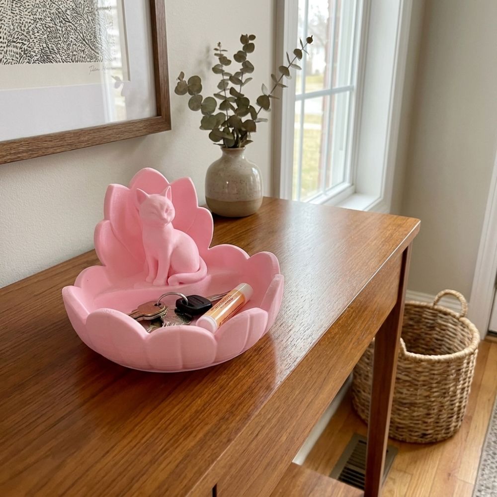 Cute Lotus Cat Jewelry Storage - 3D Printer Stand 评论和价格