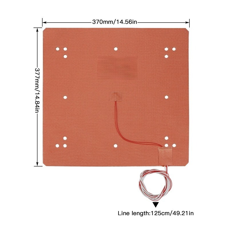 Silicone Rubber Adjustable Hea - 3D Printer Bed 评论和价格